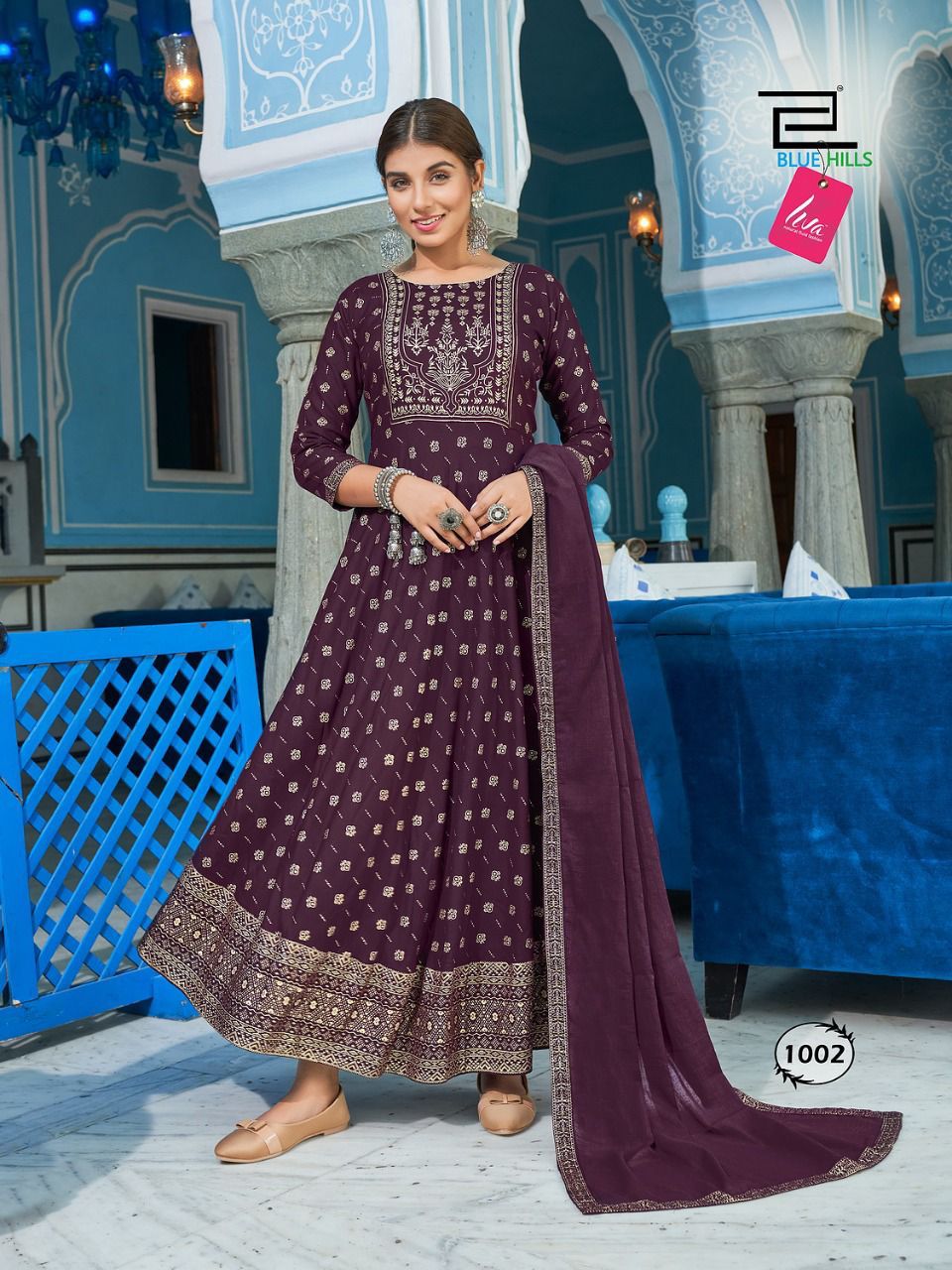 Raksha Bandhan Fancy Festive Wear Rayon Printed Long Kurti With Dupatta collection